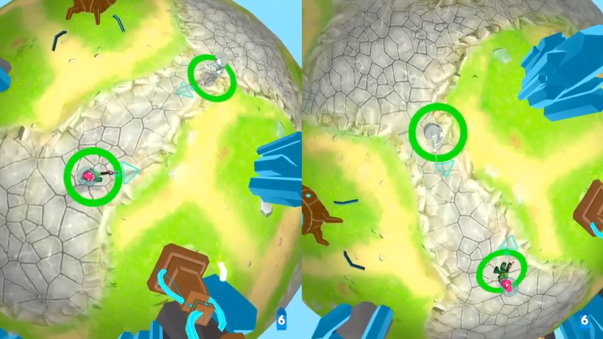 Multiplayer battle scene