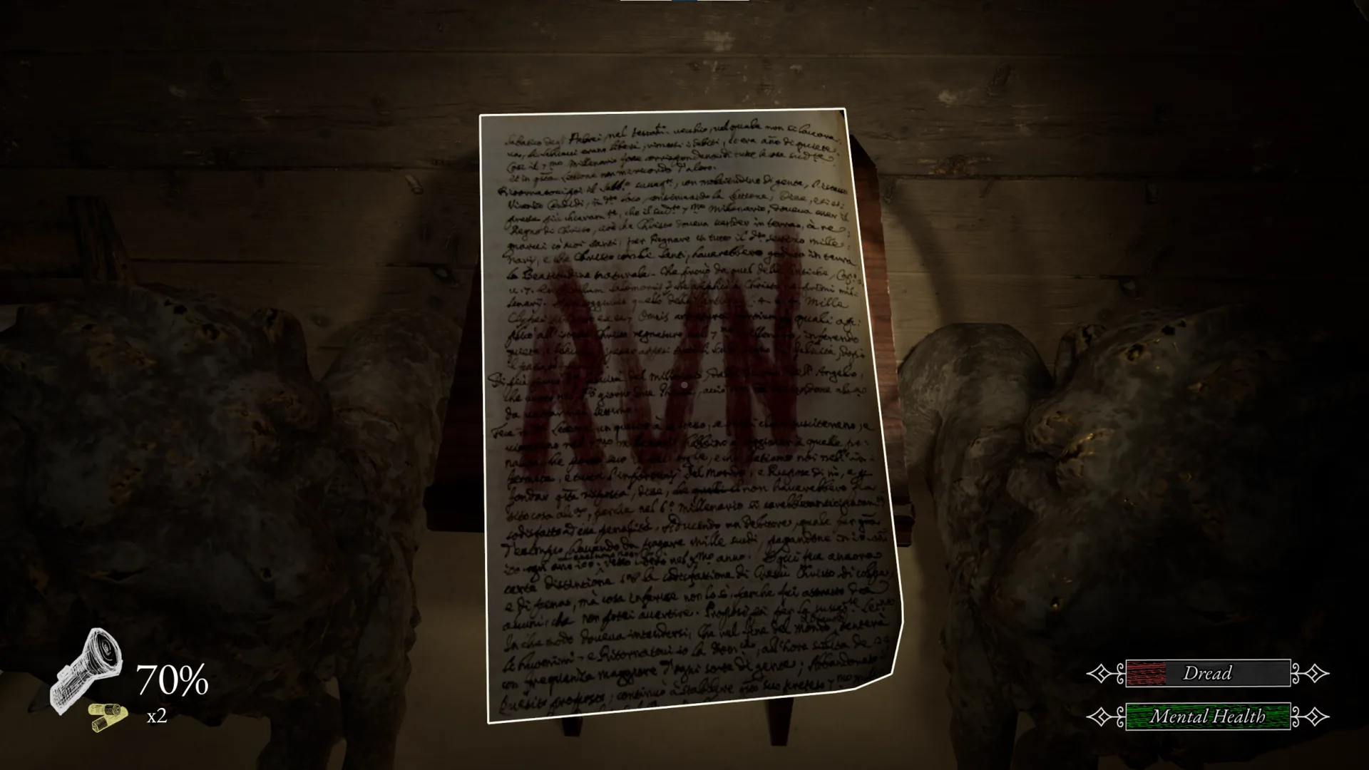 Inspectable notes and environmental storytelling